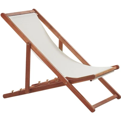 Afbeelding van Beliani ANZIO Strandstoel Donkere houtkleur Polyester