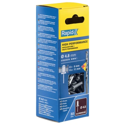 Afbeelding van Rapid blindklinknagel alu + drill 4.8x14mm (50st)