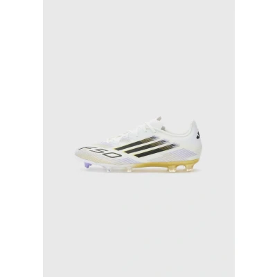 Afbeelding van adidas Performance F50 League Voetbalschoenen met kunststof noppen White/core black/goldcoloured, Heren, Maat: 40, black/gold coloured