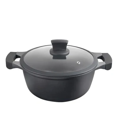 Afbeelding van Metaltex XPERT Hoge pan van gesmolten aluminium, 28 cm, ILAG antiaanbaklaag, 3 laags, volledige inductie, geldig voor alle soorten keukens
