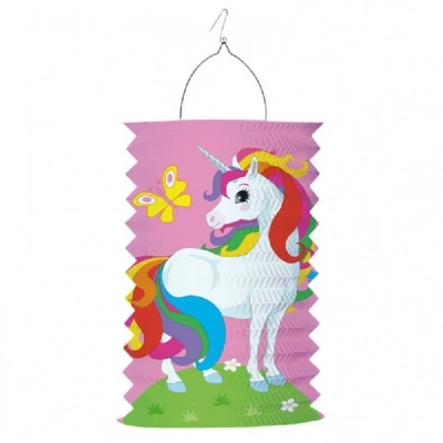 Afbeelding van Trek lampion Regenboog Wolk 16cm per stuk