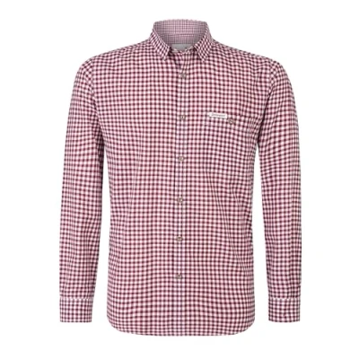 Image de Stockerpoint Chemise traditionnelle pour homme, Bordeaux, S