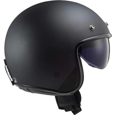 Afbeelding van LS2 OF601 Bob Solid Matt Black Jet Helmet XS Maat Helm