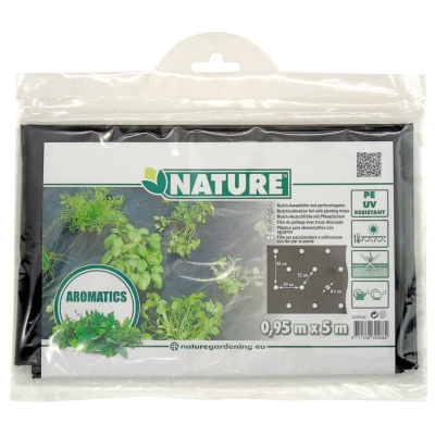 Afbeelding van Nature Kweekfolie Tuinkruiden Groeifolie Gronddoek 0.95x5 m Zwart Anti Uv