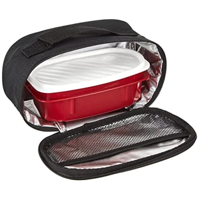 Image de Tatay Mini Sac Isotherme Repas, Capacité 1,5 L, Avec 1 Boîte Hermetique en Plastique de 0,5 L Sans BPA, Noire. Mesure 21,5 x 9 12 cm