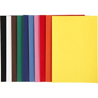 Afbeelding van Velour Papier Kleur A4, 10 Vellen