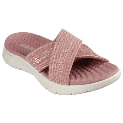 Afbeelding van Skechers O t g Damessandalen Go Walk Flex met indruk, Paars textiel, 42 EU