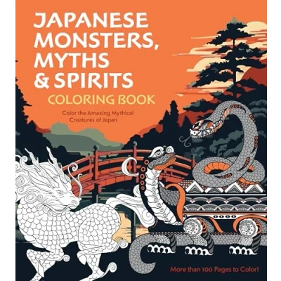 Afbeelding van Chartwell Coloring Books Japanese Monsters, Myths &amp; Spirits Book