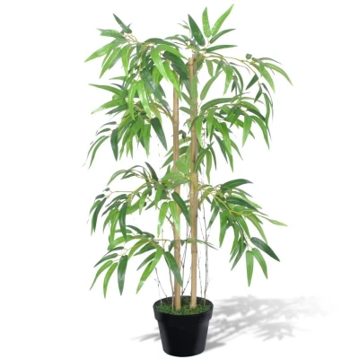 Afbeelding van Kunstplant bamboe Twiggy met pot 90 cm