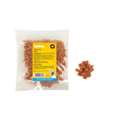 Afbeelding van Boomy Mini Trainers Zachte hondensnacks Hondensnoepjes Kalkoen 250g