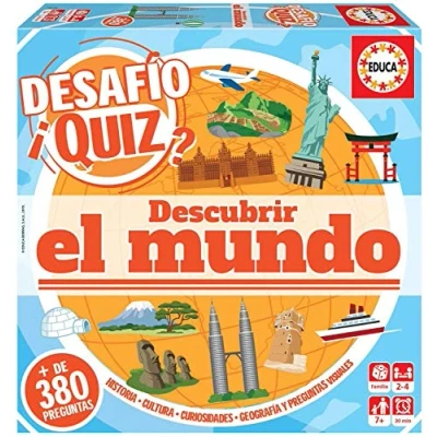Afbeelding van Educa Desfi Quiz Descover de wereld tafelspel, meerkleurig (18218)