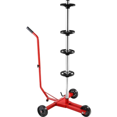 Afbeelding van Velgenboom mobiel rood aluminium tot 225mm bandbreedte