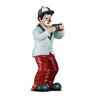 Afbeelding van Gildeclown Fotografie, cadeau voor amateurfotografen, verzamelstuk H 15 cm
