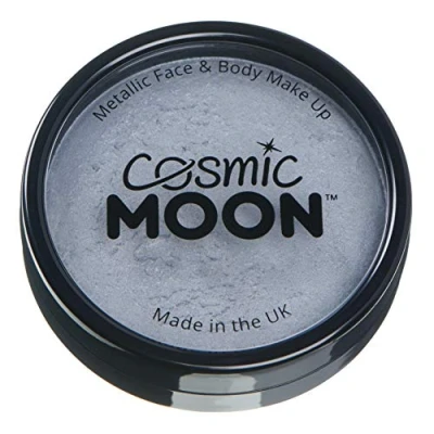 Afbeelding van Cosmic Moon Professionele metallic face paint op waterbasis zilver