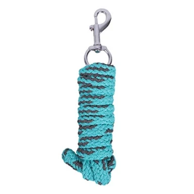 Afbeelding van QHP Halstertouw Color Turquoise 2m