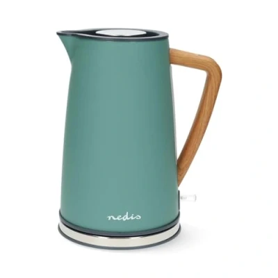 Afbeelding van Nedis Waterkoker 1.7 l Soft Touch Groen 360 graden draaibaar Verborgen verwarmingselement Strix controller Droogkookbeveiliging