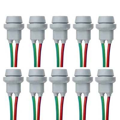 Afbeelding van L&amp;P B553 Rubberen doppen, 10 stuks, T10, W5W, W2,1 x 9,5D, voor gloeilampen