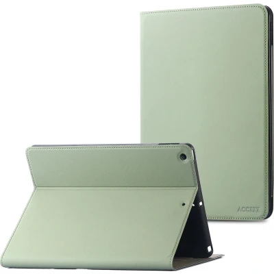 Afbeelding van Accezz Tablet Hoes Geschikt voor iPad 8 (2020) 8e generatie / 7 (2019) 7e 9 (2021) 9e Classic Case Groen