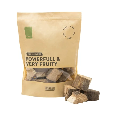 Afbeelding van Smokin&#039; Flavours Smokin’ rookchunks appel 1,5 kg