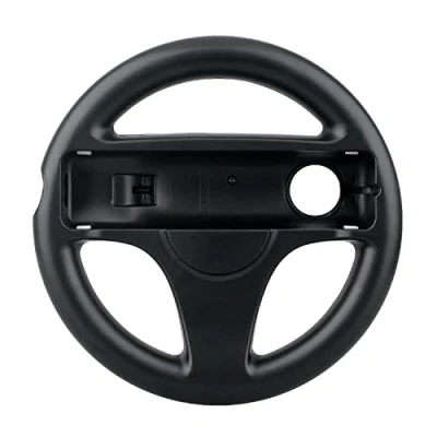Afbeelding van OSTENT Volant Mario Kart Racing Games Compatible avec la Télécommande Nintendo Wii Couleur Noir