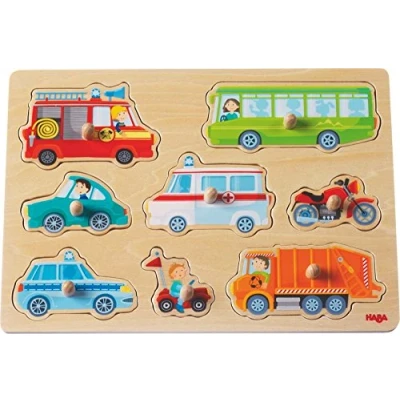 Image de Haba puzzle en bois Monde automobile 9 pièces