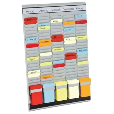 Afbeelding van Franken PV1 Bureau organizer met T kaarten en kopteksten in het Duits, 20 stuks, 31,5 x 49 cm