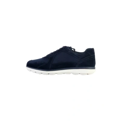 Afbeelding van Geox Spherica Sneakers laag, Heren, Maat: 43.5, Marine Leer