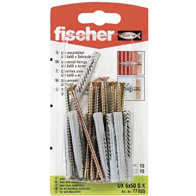 Afbeelding van Fischer UX 6 x 50 SK Universele pluggen mm 77855 10 stuk(s)