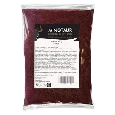 Afbeelding van Minotaur Spices Sumac, 2 x 500 g (1 kg), gemalen azijnkruidenpoeder