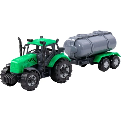 Afbeelding van Cavallino Tractor met Tankwagen Groen, Schaal 1:32