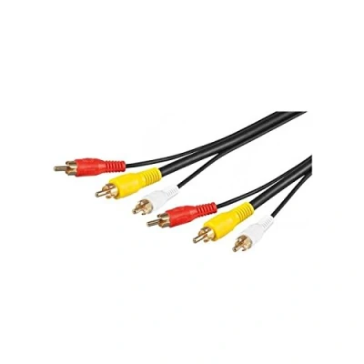 Afbeelding van Tulp composiet audio video kabel verguld 1,5 meter