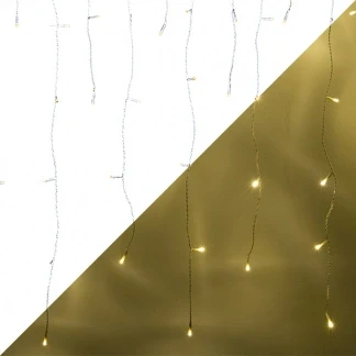 Afbeelding van IJspegelverlichting op batterijen 3.5 meter Konstsmide (80 LEDs, Schemersensor, Timer, Binnen/Buiten)