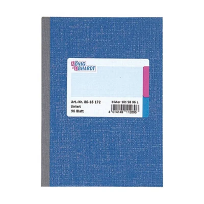 Afbeelding van König &amp; Ebhardt Kladde 8615172 Notitieboek Gelijnd Blauw Aantal paginas: 96 DIN A5