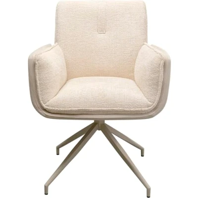 Afbeelding van Kare Design Hilla draaistoel armleuningen creme
