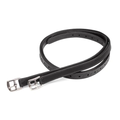 Image de Equiline Etrivières Cuir 1 Paire Noir 145
