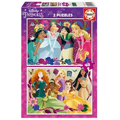 Afbeelding van EDUCA puzzel 2 x 48 stuks DISNEY PRINCES