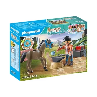 Afbeelding van Playmobil Horses of Waterfall Hufschmid ben &amp; Achilles 71357