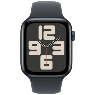 Image de Apple Watch SE 2024 44 mm Minuit Bracelet Sport S/M