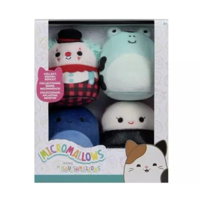 Afbeelding van Micromallows SQMM0064 Lot de 4 mini peluches ultra douces 6,5 cm