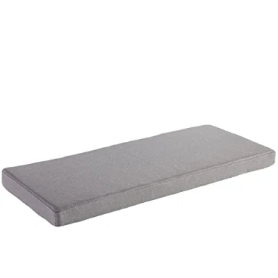 Afbeelding van AFEBOO 2/3 zits bankkussen voor binnen of buiten, antislip, zacht, wasbaar, terras, keuken, eetkamer (lichtgrijs, 60 x 35 5 cm)