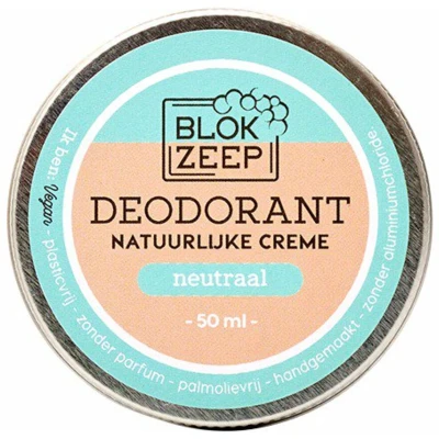 Afbeelding van Blokzeep Natuurlijke Deocreme Neutraal 50GR