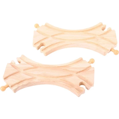 Afbeelding van Bigjigs Houten Rails 2 zijdige Links/rechts Splitsing