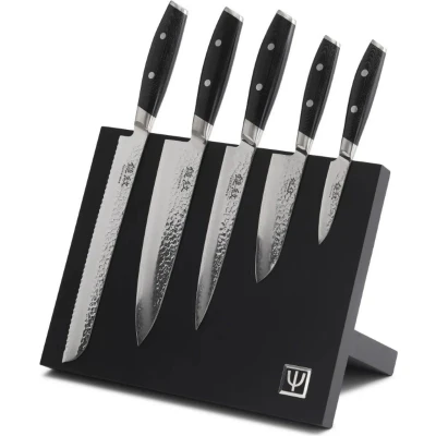 Afbeelding van Yaxell Tsuchimon Messen 5 delige Messenset met Magnetische Houder
