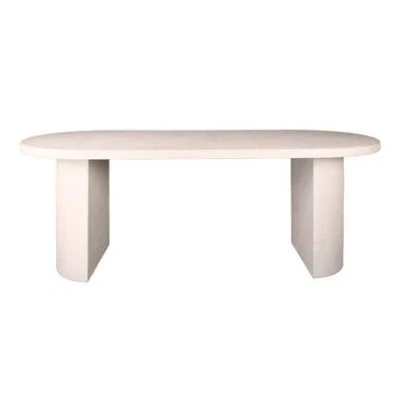 Afbeelding van AnLi Style Eetkamertafel arch stone 215x90cm