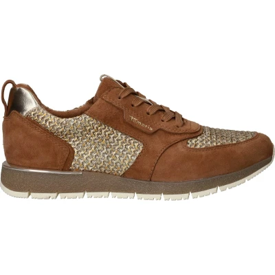 Afbeelding van Tamaris Sneakers Laag Cognac Maat 38