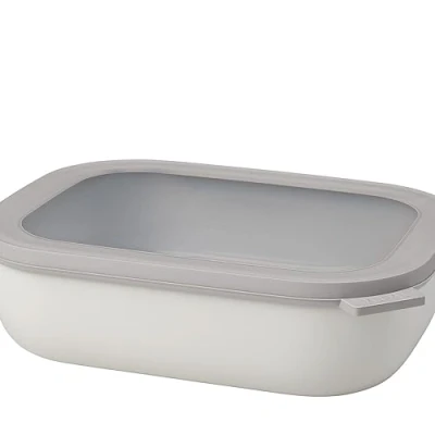 Image de Mepal Bol Multifonction Rectangulaire Boîte Conservation Alimentaire avec Couvercle Convient comme de Hermétique pour le Réfrigérateur, Micro ondes &amp; Congélateur 2000 ml Nordic green
