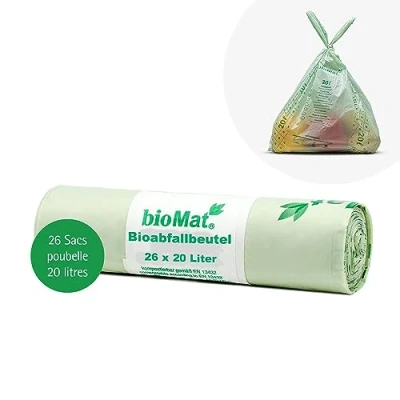 Afbeelding van Biomat Composteerbare Afvalzakken 20L