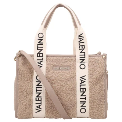 Afbeelding van VALENTINO BAGS SPECIAL CAMY TEDDY SHOPPING BAG VBS7L301 TAUPE