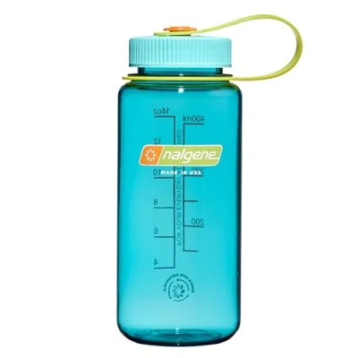 Afbeelding van Nalgene Wide Mouth Sustain Drinkfles 500 Ml Cerulean Blauw Drinkflessen