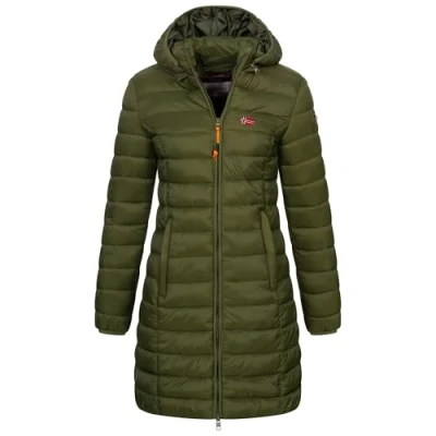 Afbeelding van Geographical Norway gewatteerde winterjas parka lange capuchon jas outdoor FVS Productie H H, zwart, M, zwart.